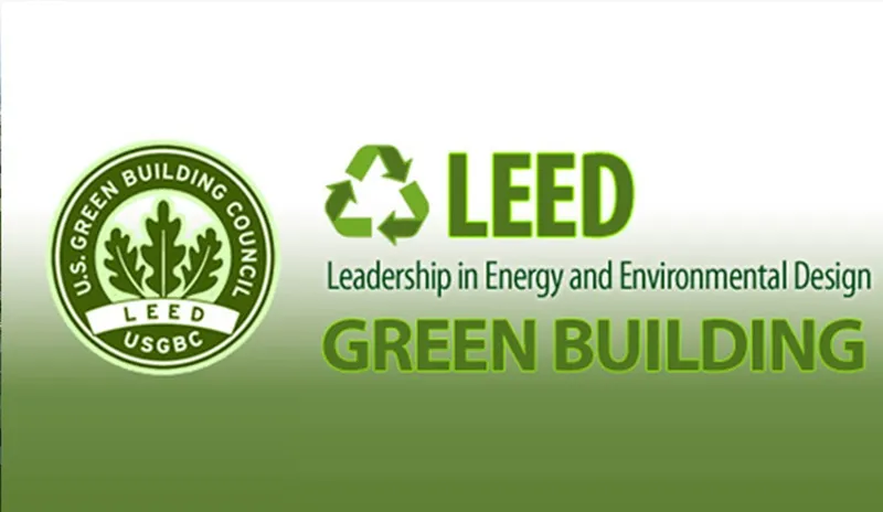 <figcaption>LEED là một giấy chứng nhận cho các công trình xây dựng xanh do USGBC cấp</figcaption>