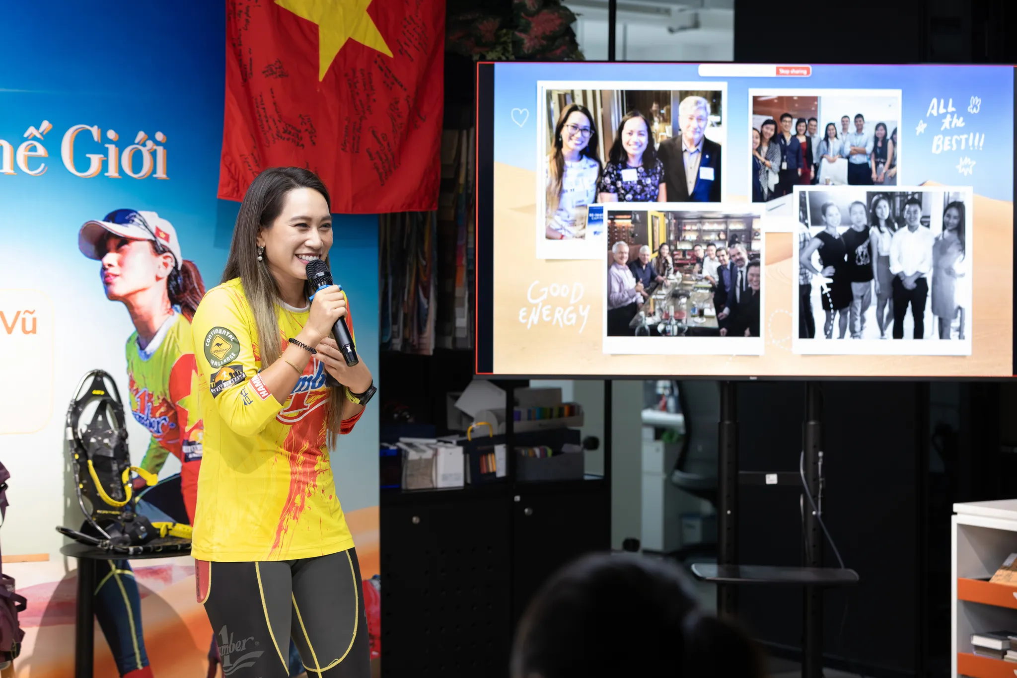 <figcaption>Ms. Thanh Vu - First Vietnamese to complete the 4 Deserts Grand Slam in a single year.</figcaption>